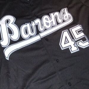 Men’s XL Michael Jordan Birmingham Barons Black Baseball Jersey #45 BRAND NEW